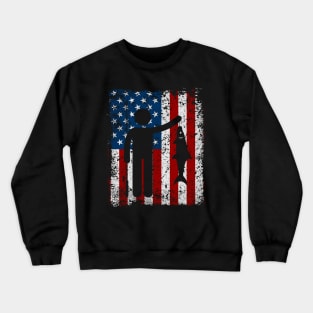 Patriotic Fishing Crewneck Sweatshirt